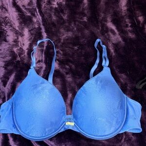 Lily of France Blue T-Shirt Bra with Molded Cups